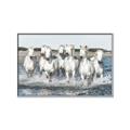 Picture of White Horses _GroupedProduct_Rectangle_Landscape_Photography _GroupedProduct_Rectangle_Landscape_Canvas_Framed_
