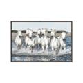 Picture of White Horses _GroupedProduct_Rectangle_Landscape_Photography _GroupedProduct_Rectangle_Landscape_Canvas_Framed_