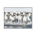 Picture of White Horses _GroupedProduct_Rectangle_Landscape_Photography _GroupedProduct_Rectangle_Landscape_Canvas_Framed_