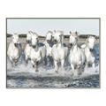 Picture of White Horses _GroupedProduct_Rectangle_Landscape_Photography _GroupedProduct_Rectangle_Landscape_Canvas_Framed_