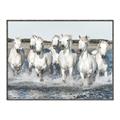 Picture of White Horses _GroupedProduct_Rectangle_Landscape_Photography _GroupedProduct_Rectangle_Landscape_Canvas_Framed_