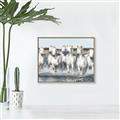 Picture of White Horses _GroupedProduct_Rectangle_Landscape_Photography _GroupedProduct_Rectangle_Landscape_Canvas_Framed_