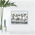 Picture of White Horses _GroupedProduct_Rectangle_Landscape_Photography _GroupedProduct_Rectangle_Landscape_Canvas_Framed_
