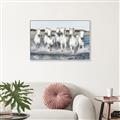 Picture of White Horses _GroupedProduct_Rectangle_Landscape_Photography _GroupedProduct_Rectangle_Landscape_Canvas_Framed_