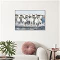 Picture of White Horses _GroupedProduct_Rectangle_Landscape_Photography _GroupedProduct_Rectangle_Landscape_Canvas_Framed_