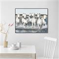 Picture of White Horses _GroupedProduct_Rectangle_Landscape_Photography _GroupedProduct_Rectangle_Landscape_Canvas_Framed_