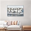 Picture of White Horses _GroupedProduct_Rectangle_Landscape_Photography _GroupedProduct_Rectangle_Landscape_Canvas_Framed_