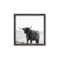 Picture of Scottish Fields Highland B&W _GroupedProduct_Square_Photography _GroupedProduct_Square_Canvas_Framed_