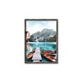 Picture of Waiting boats _GroupedProduct_Rectangle_Portrait_Photography _GroupedProduct_Rectangle_Portrait_Canvas_Framed_