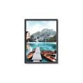 Picture of Waiting boats _GroupedProduct_Rectangle_Portrait_Photography _GroupedProduct_Rectangle_Portrait_Canvas_Framed_