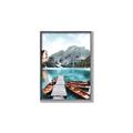 Picture of Waiting boats _GroupedProduct_Rectangle_Portrait_Photography _GroupedProduct_Rectangle_Portrait_Canvas_Framed_