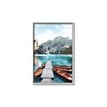 Picture of Waiting boats _GroupedProduct_Rectangle_Portrait_Photography _GroupedProduct_Rectangle_Portrait_Canvas_Framed_