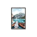Picture of Waiting boats _GroupedProduct_Rectangle_Portrait_Photography _GroupedProduct_Rectangle_Portrait_Canvas_Framed_