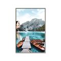Picture of Waiting boats _GroupedProduct_Rectangle_Portrait_Photography _GroupedProduct_Rectangle_Portrait_Canvas_Framed_