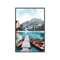 Picture of Waiting boats _GroupedProduct_Rectangle_Portrait_Photography _GroupedProduct_Rectangle_Portrait_Canvas_Framed_