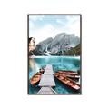 Picture of Waiting boats _GroupedProduct_Rectangle_Portrait_Photography _GroupedProduct_Rectangle_Portrait_Canvas_Framed_