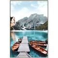 Picture of Waiting boats _GroupedProduct_Rectangle_Portrait_Photography _GroupedProduct_Rectangle_Portrait_Canvas_Framed_