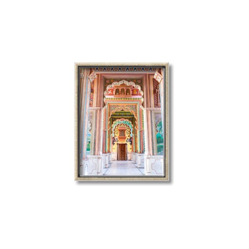 Picture of Multicoloured Hallway _GroupedProduct_Rectangle_Portrait_Photography _GroupedProduct_Rectangle_Portrait_Canvas_Framed_