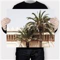 Picture of Wall with Palm Tree _GroupedProduct_Rectangle_Landscape_Photography _GroupedProduct_Rectangle_Landscape_Canvas_