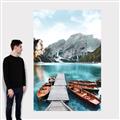 Picture of Waiting boats _GroupedProduct_Rectangle_Portrait_Photography _GroupedProduct_Rectangle_Portrait_Canvas_