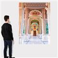 Picture of Multicoloured Hallway _GroupedProduct_Rectangle_Portrait_Photography _GroupedProduct_Rectangle_Portrait_Canvas_
