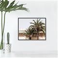 Picture of Wall with Palm Tree _GroupedProduct_Rectangle_Landscape_Photography _GroupedProduct_Rectangle_Landscape_Canvas_Framed_