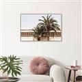 Picture of Wall with Palm Tree _GroupedProduct_Rectangle_Landscape_Photography _GroupedProduct_Rectangle_Landscape_Canvas_Framed_