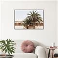 Picture of Wall with Palm Tree _GroupedProduct_Rectangle_Landscape_Photography _GroupedProduct_Rectangle_Landscape_Canvas_Framed_