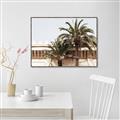Picture of Wall with Palm Tree _GroupedProduct_Rectangle_Landscape_Photography _GroupedProduct_Rectangle_Landscape_Canvas_Framed_