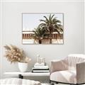 Picture of Wall with Palm Tree _GroupedProduct_Rectangle_Landscape_Photography _GroupedProduct_Rectangle_Landscape_Canvas_Framed_
