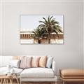 Picture of Wall with Palm Tree _GroupedProduct_Rectangle_Landscape_Photography _GroupedProduct_Rectangle_Landscape_Canvas_Framed_
