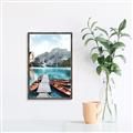 Picture of Waiting boats _GroupedProduct_Rectangle_Portrait_Photography _GroupedProduct_Rectangle_Portrait_Canvas_Framed_