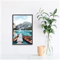 Picture of Waiting boats _GroupedProduct_Rectangle_Portrait_Photography _GroupedProduct_Rectangle_Portrait_Canvas_Framed_