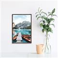 Picture of Waiting boats _GroupedProduct_Rectangle_Portrait_Photography _GroupedProduct_Rectangle_Portrait_Canvas_Framed_