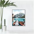 Picture of Waiting boats _GroupedProduct_Rectangle_Portrait_Photography _GroupedProduct_Rectangle_Portrait_Canvas_Framed_