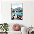 Picture of Waiting boats _GroupedProduct_Rectangle_Portrait_Photography _GroupedProduct_Rectangle_Portrait_Canvas_Framed_