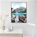 Picture of Waiting boats _GroupedProduct_Rectangle_Portrait_Photography _GroupedProduct_Rectangle_Portrait_Canvas_Framed_