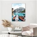 Picture of Waiting boats _GroupedProduct_Rectangle_Portrait_Photography _GroupedProduct_Rectangle_Portrait_Canvas_Framed_
