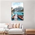 Picture of Waiting boats _GroupedProduct_Rectangle_Portrait_Photography _GroupedProduct_Rectangle_Portrait_Canvas_Framed_