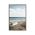 Picture of Beach Boat _GroupedProduct_Rectangle_Portrait_Photography _GroupedProduct_Rectangle_Portrait_Canvas_Framed_