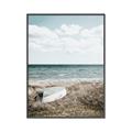 Picture of Beach Boat _GroupedProduct_Rectangle_Portrait_Photography _GroupedProduct_Rectangle_Portrait_Canvas_Framed_