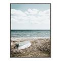 Picture of Beach Boat _GroupedProduct_Rectangle_Portrait_Photography _GroupedProduct_Rectangle_Portrait_Canvas_Framed_