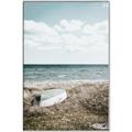 Picture of Beach Boat _GroupedProduct_Rectangle_Portrait_Photography _GroupedProduct_Rectangle_Portrait_Canvas_Framed_