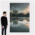 Picture of Cottage Lake _GroupedProduct_Rectangle_Portrait_Photography _GroupedProduct_Rectangle_Portrait_Canvas_