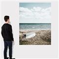 Picture of Beach Boat _GroupedProduct_Rectangle_Portrait_Photography _GroupedProduct_Rectangle_Portrait_Canvas_