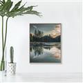 Picture of Cottage Lake _GroupedProduct_Rectangle_Portrait_Photography _GroupedProduct_Rectangle_Portrait_Canvas_Framed_