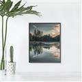 Picture of Cottage Lake _GroupedProduct_Rectangle_Portrait_Photography _GroupedProduct_Rectangle_Portrait_Canvas_Framed_