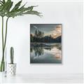 Picture of Cottage Lake _GroupedProduct_Rectangle_Portrait_Photography _GroupedProduct_Rectangle_Portrait_Canvas_Framed_