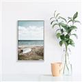 Picture of Beach Boat _GroupedProduct_Rectangle_Portrait_Photography _GroupedProduct_Rectangle_Portrait_Canvas_Framed_
