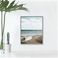 Picture of Beach Boat _GroupedProduct_Rectangle_Portrait_Photography _GroupedProduct_Rectangle_Portrait_Canvas_Framed_